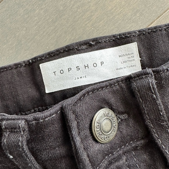 TOPSHOP Ripped Jamie Skinny Jeans Size 25 - Picture 2 of 4